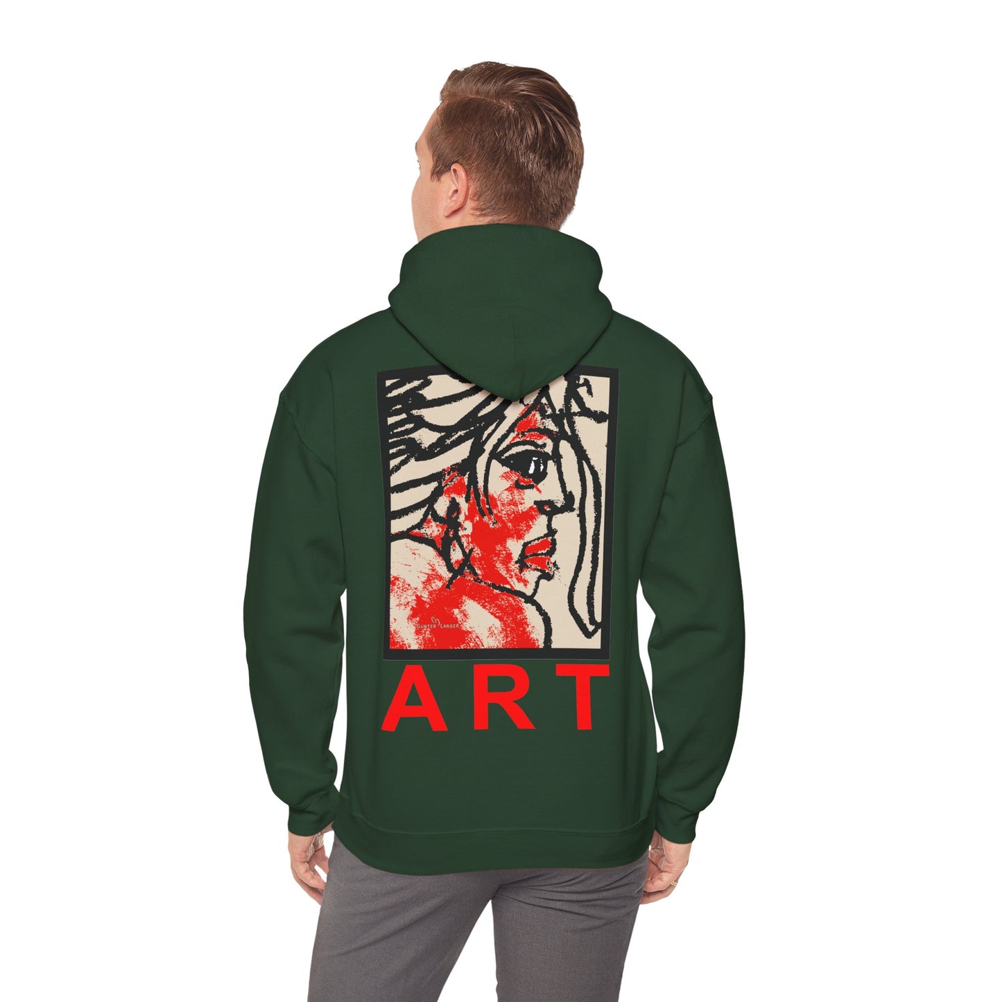 Unisex Heavy Blend™ Hooded Sweatshirt - Motiv: Rückseite "Ria", H43 cm