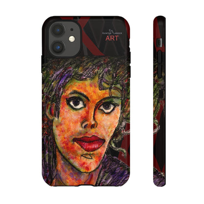 Tough Cases - iPhone - Motiv: MJ, Schwarz