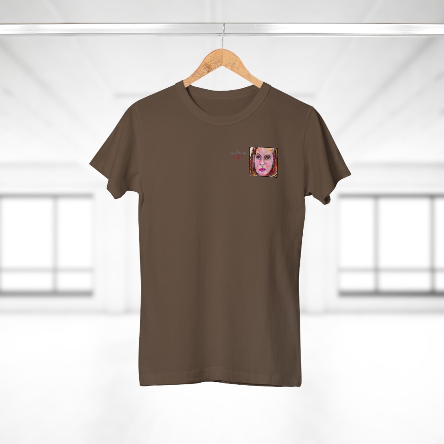 Single Jersey Women's T-shirt - Motiv: Johanna, H 7 cm