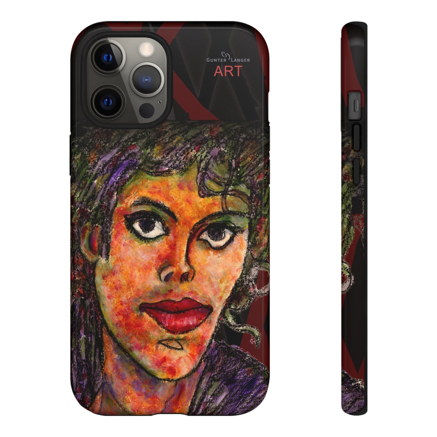 Tough Cases - iPhone - Motiv: MJ, Schwarz