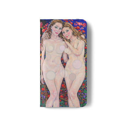 Flip Cases - Motiv: Waldnymphen, Schwarz, Seifenblasen