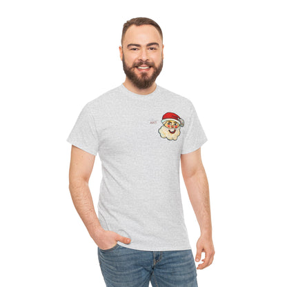 Unisex Heavy Cotton Tee - Motiv: Weihnachtsmann, H 13 cm