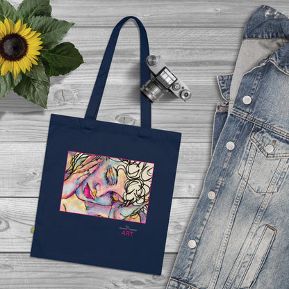 Organic Cotton Tote Bag - Motiv: Mara2,  einseitig bedruckt, H 17,3 cm