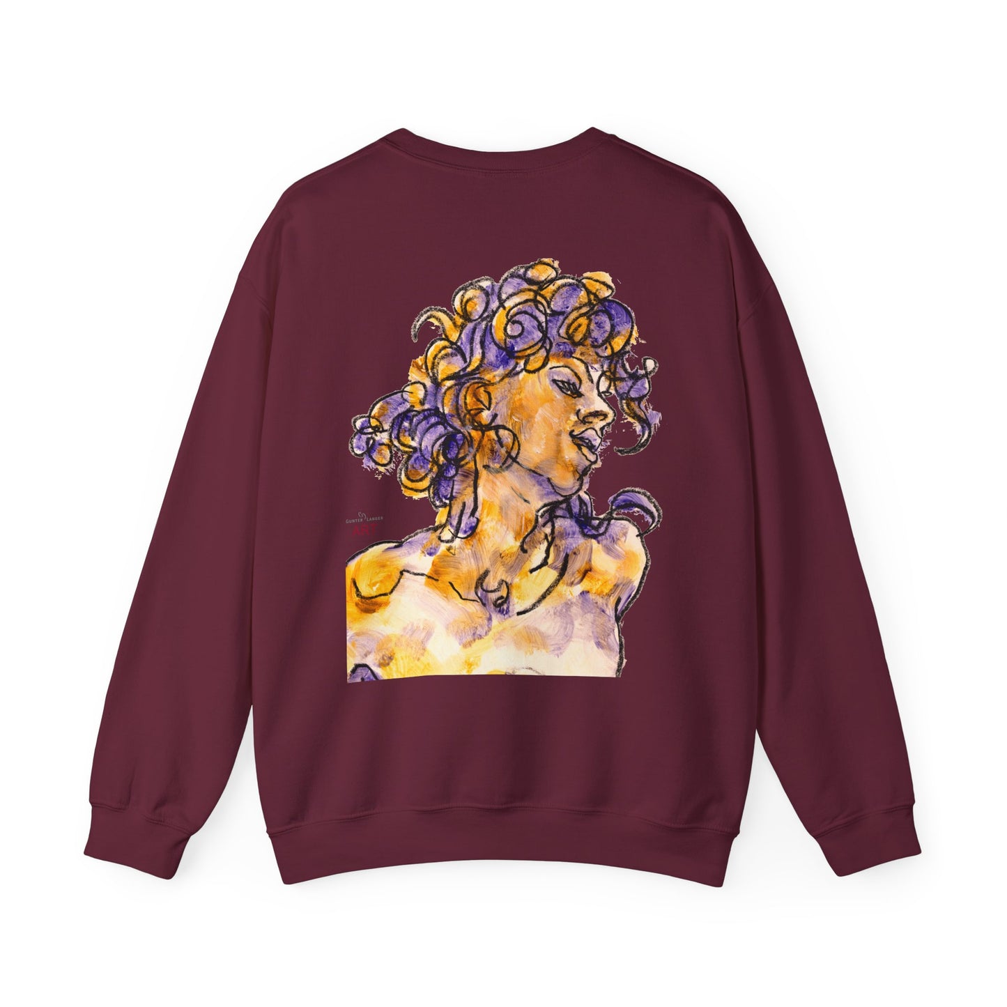 Unisex Heavy Blend™ Crewneck Sweatshirt - Motiv: Front Logo & Rückseite Pauline