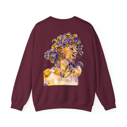 Unisex Heavy Blend™ Crewneck Sweatshirt - Motiv: Front Logo & Rückseite Pauline