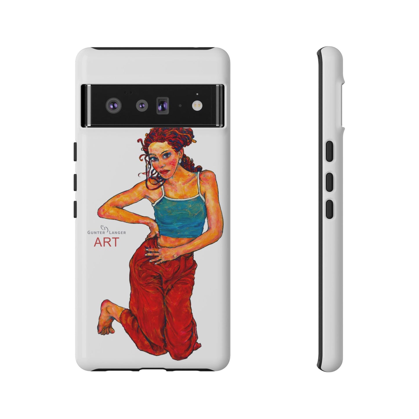 Tough Cases - Google Pixel - Samsung Galaxy - Motiv: Lea, Weiß