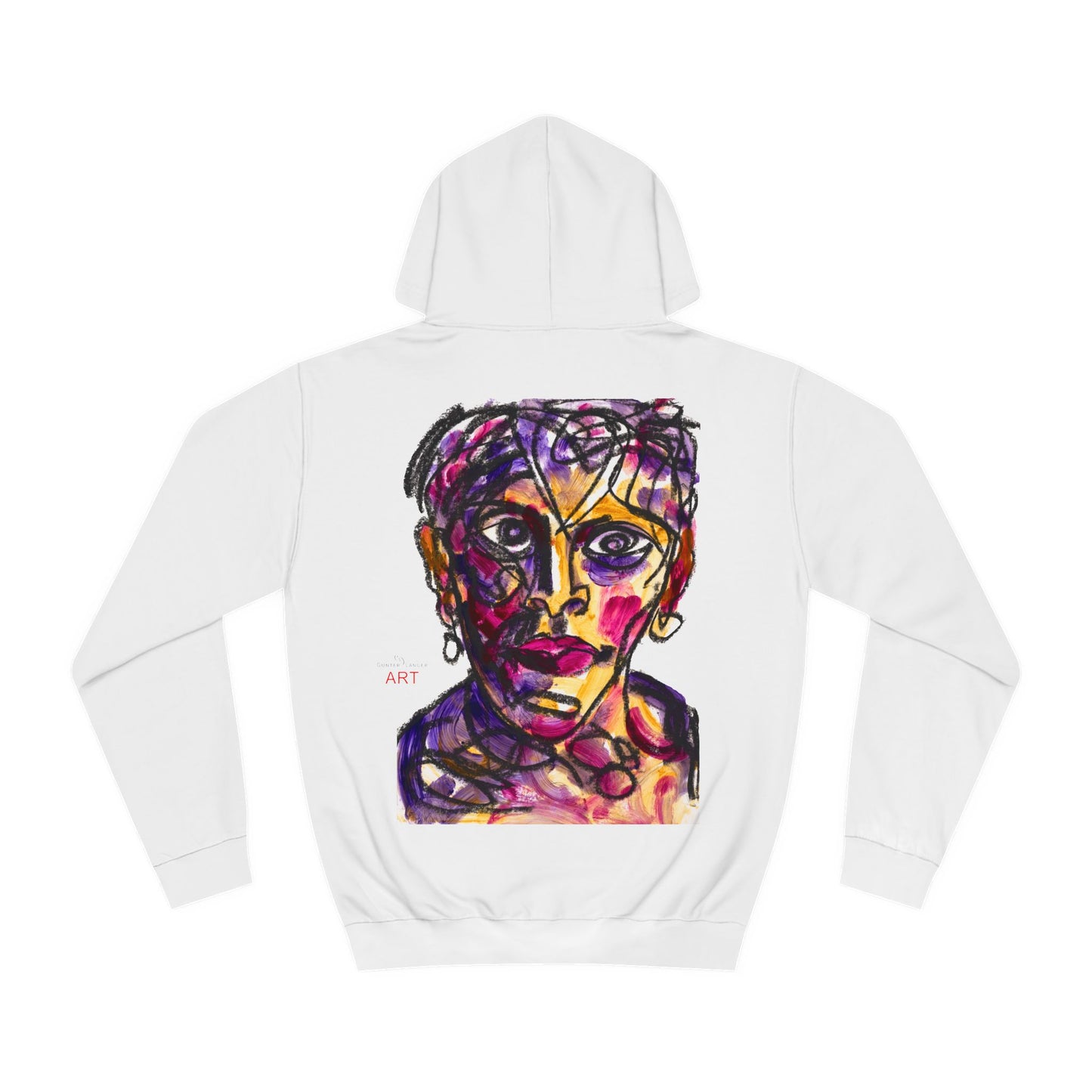 Unisex College Hoodie - Motiv: Front Auge & Rückseite Robert