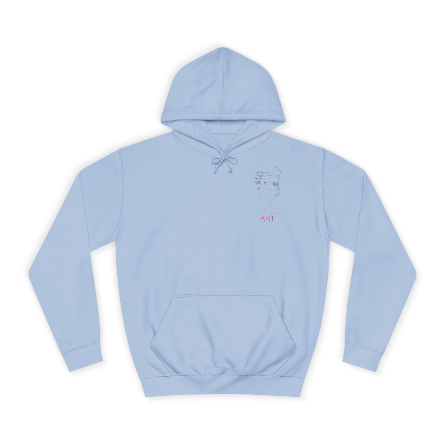 Unisex College Hoodie - Motiv: Front Helena (klein) H 12,3 cm & Rückseite Helena H 49,7 cm