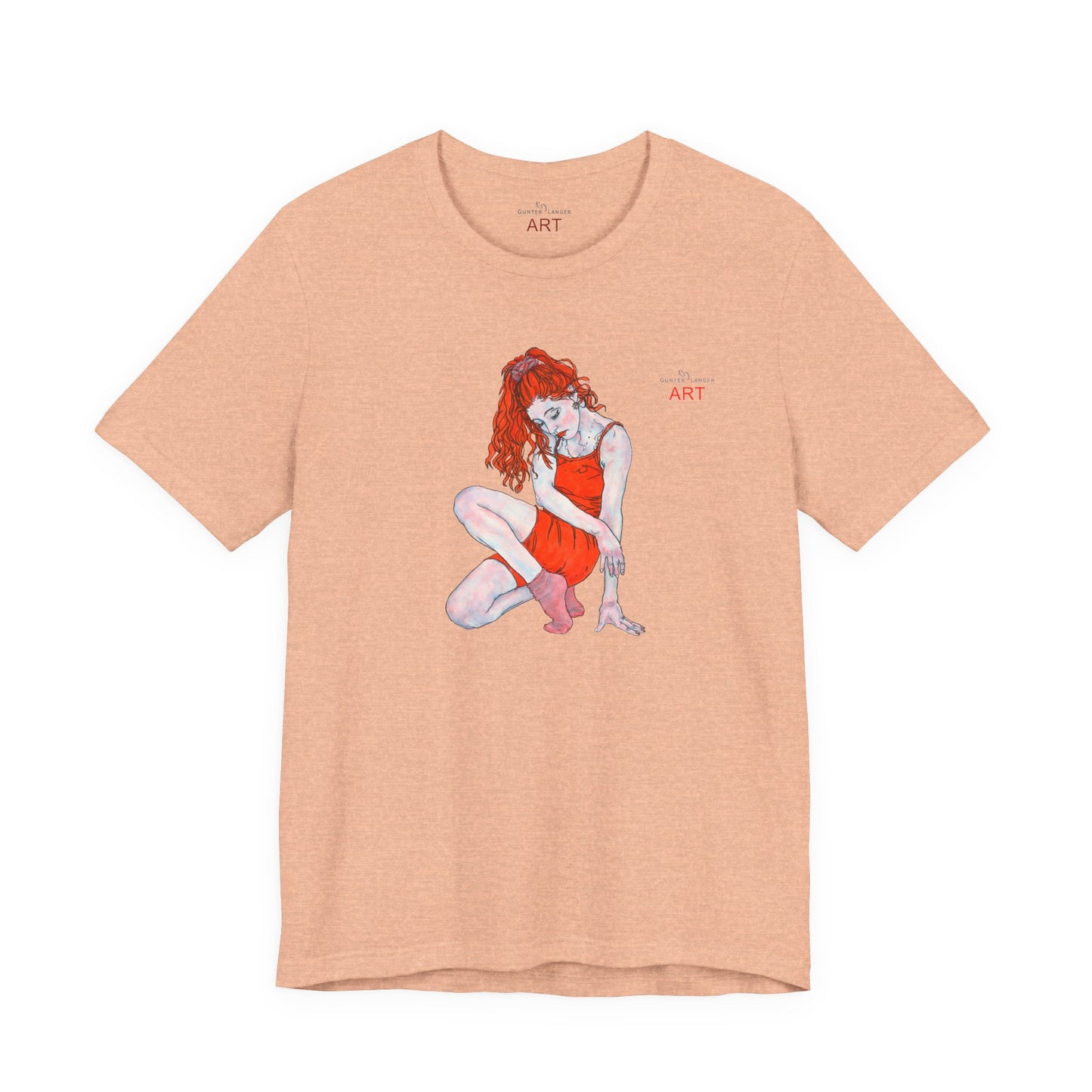 Unisex Jersey Short Sleeve Tee - Motiv: Front Julia, H 25 cm