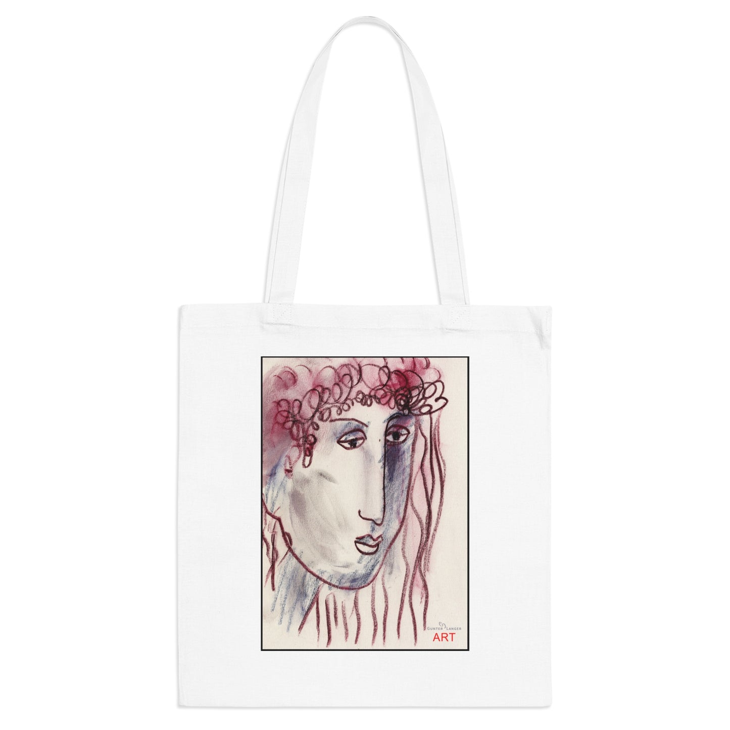 Tote Bag - Motiv: Mona, einseitig bedruckt, H30,5 cm