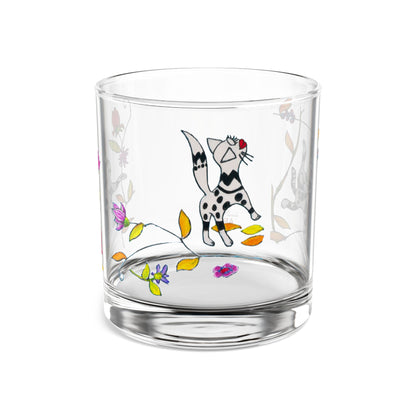 Rocks Glass, 10oz - Motiv: Drei Katzen