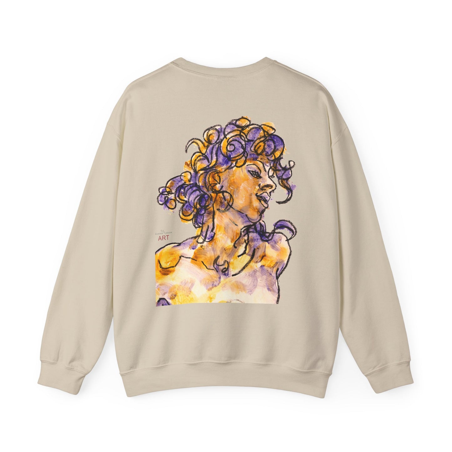 Unisex Heavy Blend™ Crewneck Sweatshirt - Motiv: Front Logo & Rückseite Pauline