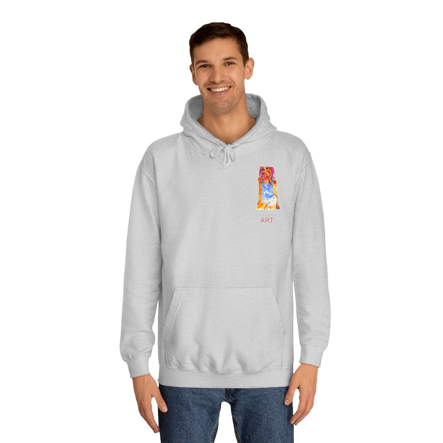 Unisex College Hoodie -  Motiv: Steffi (klein) & Steffi