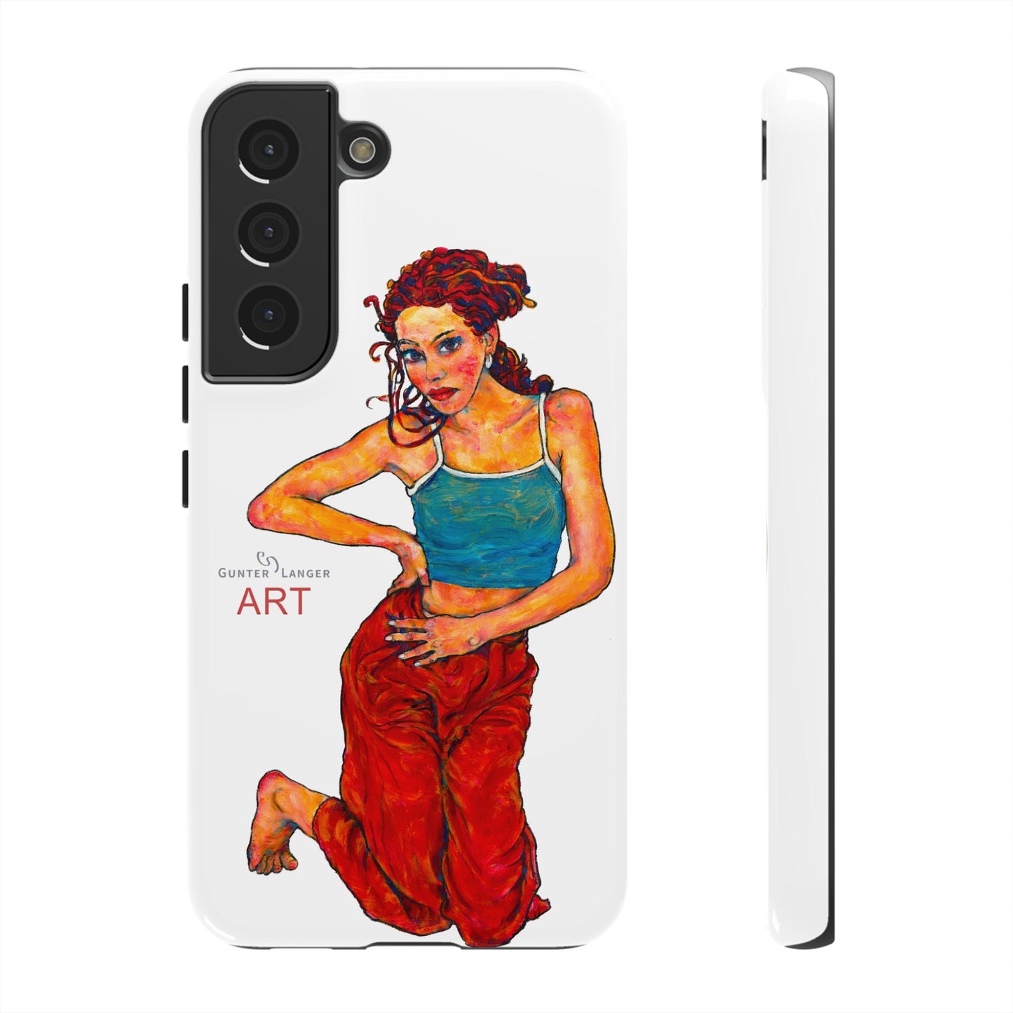 Tough Cases - Google Pixel - Samsung Galaxy - Motiv: Lea, Weiß