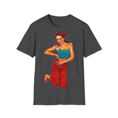 Unisex Softstyle T-Shirt - Motiv: Front Lea, H 49 cm