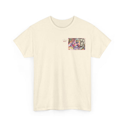 Unisex Heavy Cotton Tee - Motiv:  Motiv: Front Mara, H 9 cm & Rückseite Mara, H 27 cm