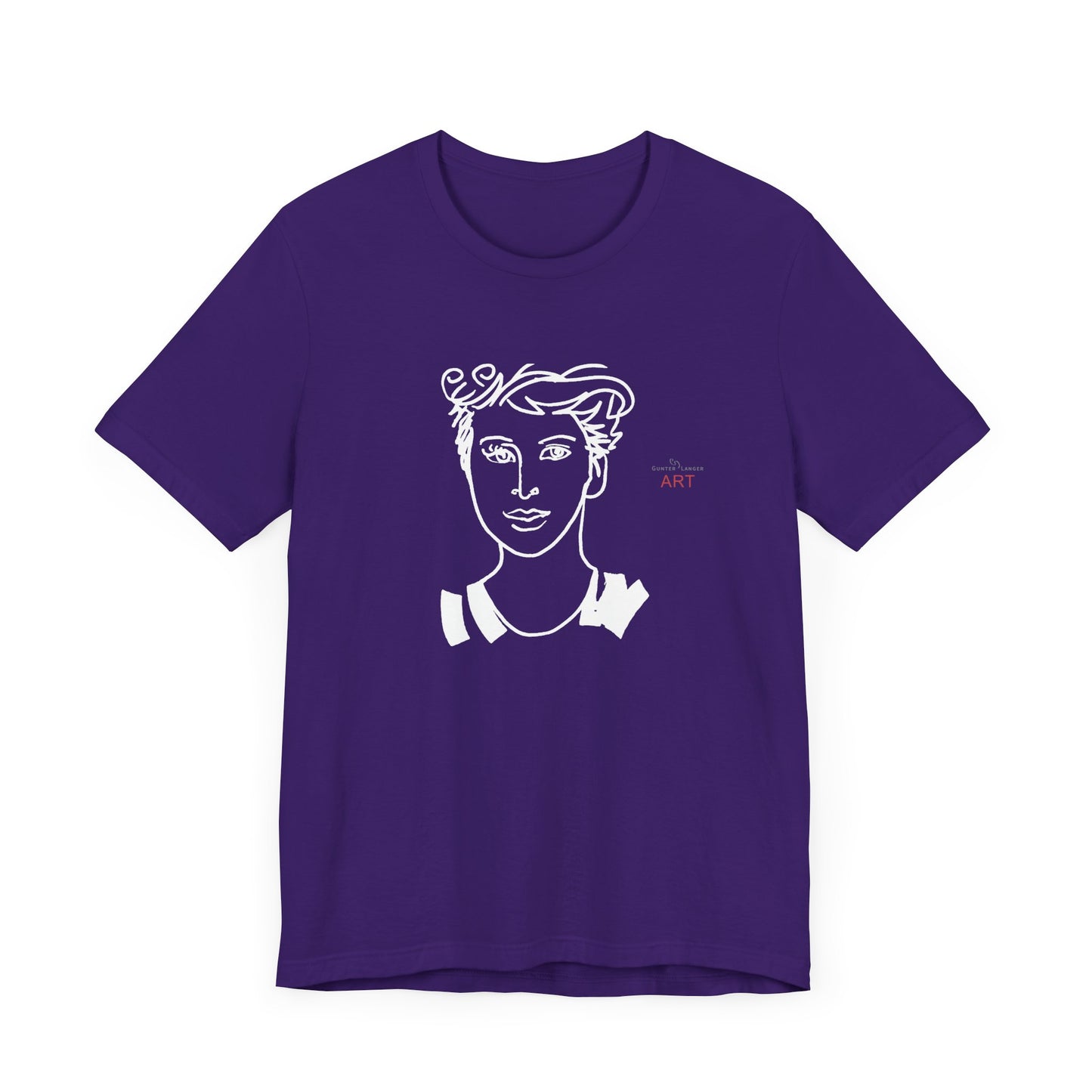 Unisex Jersey Short Sleeve Tee Shirt - Motiv: Front Lars,  H 24,5 cm