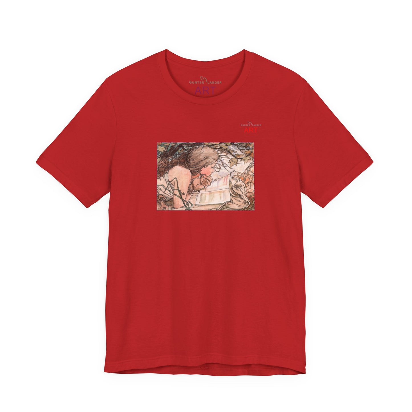 Jersey Short Sleeve Tee - Motiv: Front Antonia, H 15,73 cm