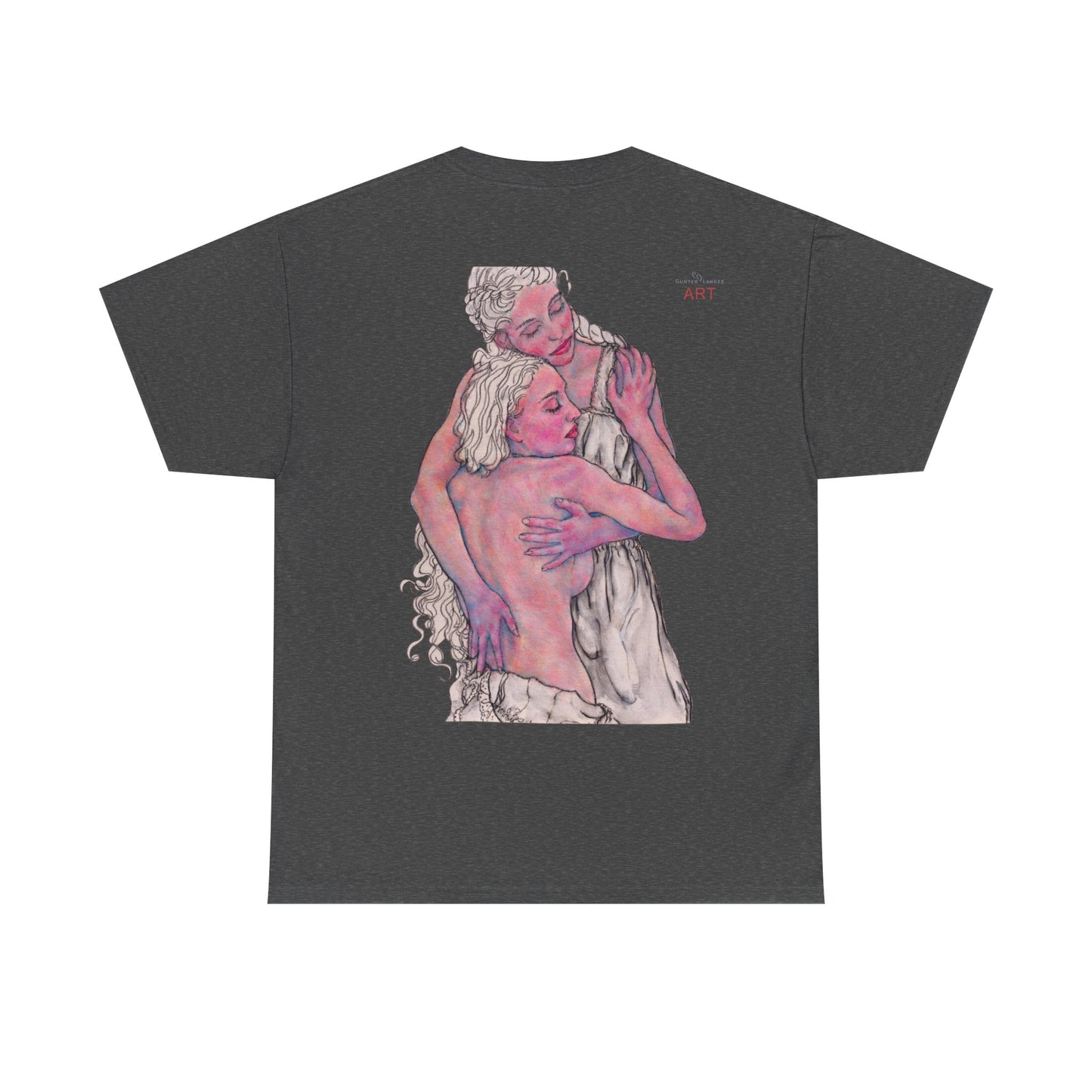 Unisex Heavy Cotton Tee - Motiv: Rückseite Zuflucht (groß)