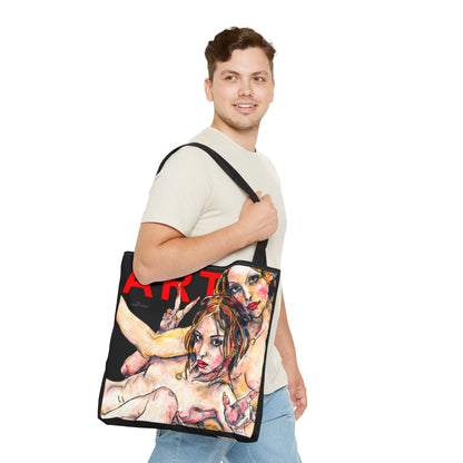 Tote Bag (AOP) - Motiv: Camilla - Leni, Schwarz