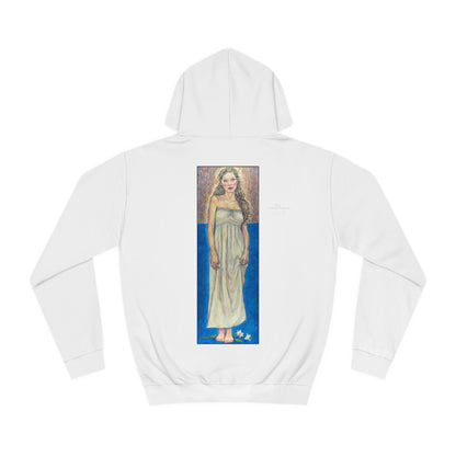 Unisex College Hoodie - Motiv: Front Marie (Ausschnitt) & Rückseite Marie