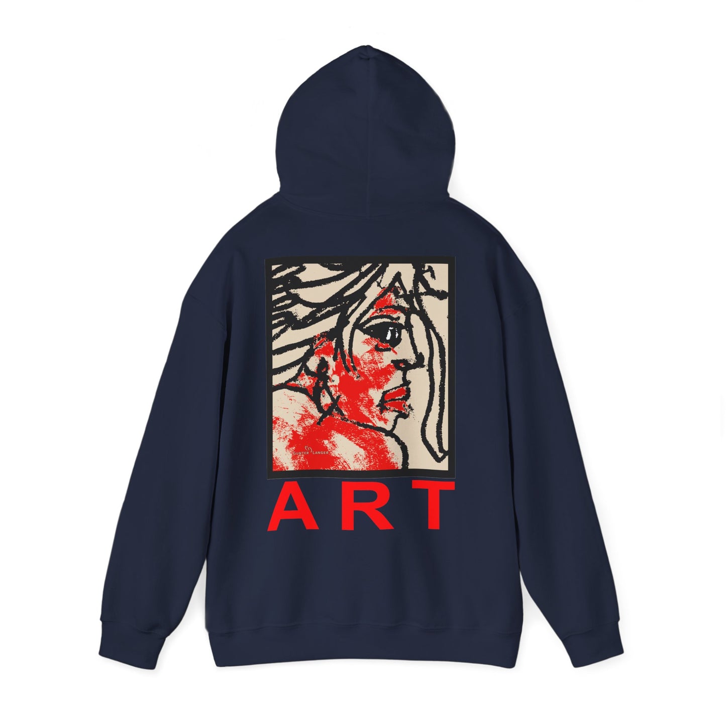 Unisex Heavy Blend™ Hooded Sweatshirt - Motiv: Rückseite "Ria", H43 cm