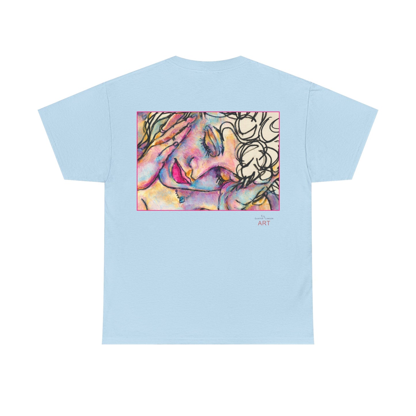 Unisex Heavy Cotton Tee - Motiv:  Motiv: Front Mara, H 9 cm & Rückseite Mara, H 27 cm