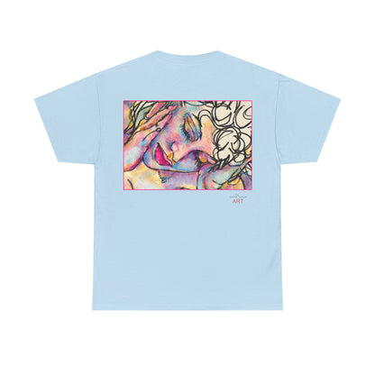 Unisex Heavy Cotton Tee - Motiv:  Motiv: Front Mara, H 9 cm & Rückseite Mara, H 27 cm
