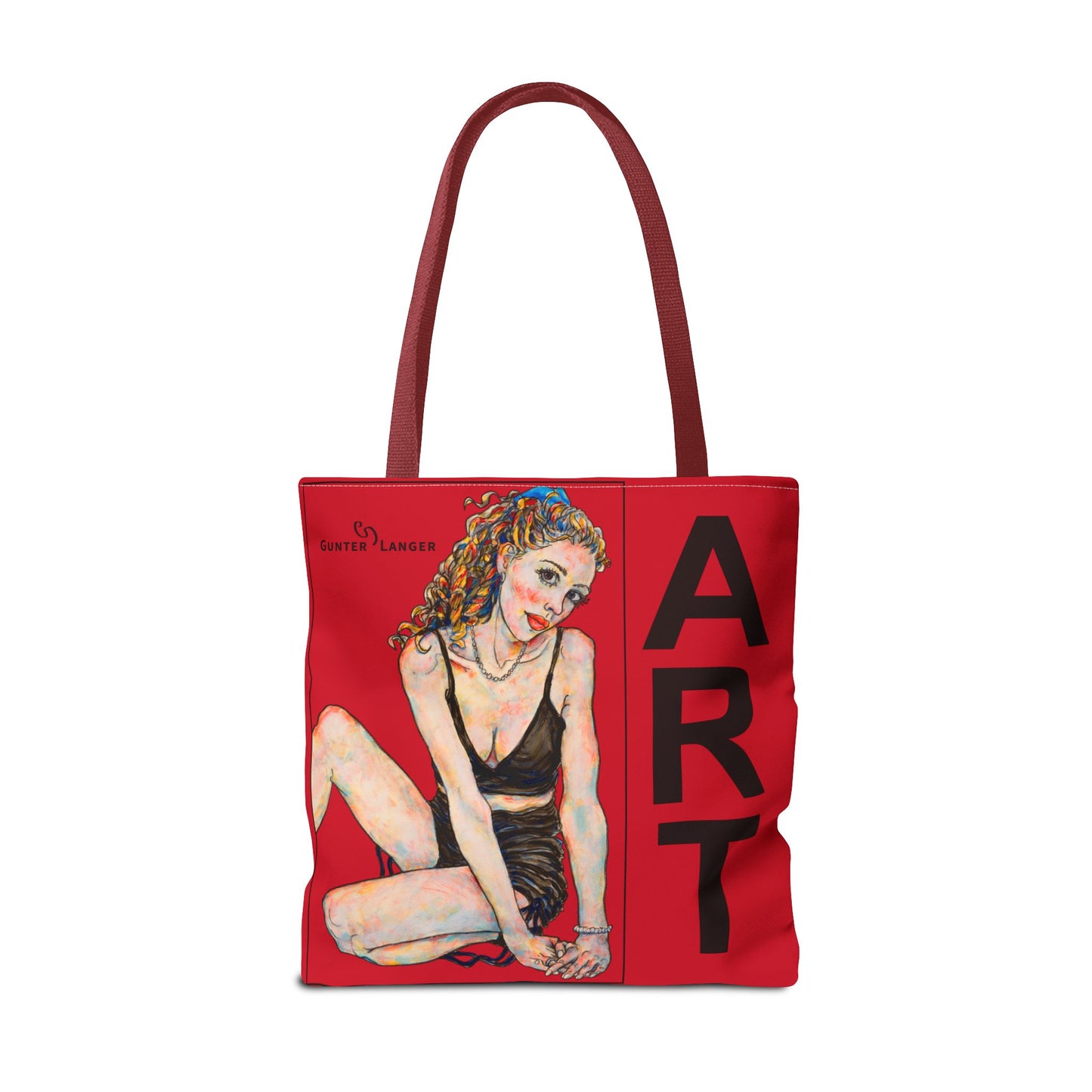 Tote Bag (AOP) - Motiv: Francis & Francis - Rot 41,8cm