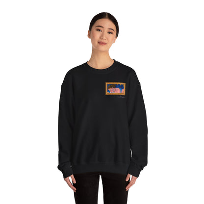 Unisex Heavy Blend™ Crewneck Sweatshirt - Motiv: Front Alva (Ausschnitt) &  Rückseite Alva