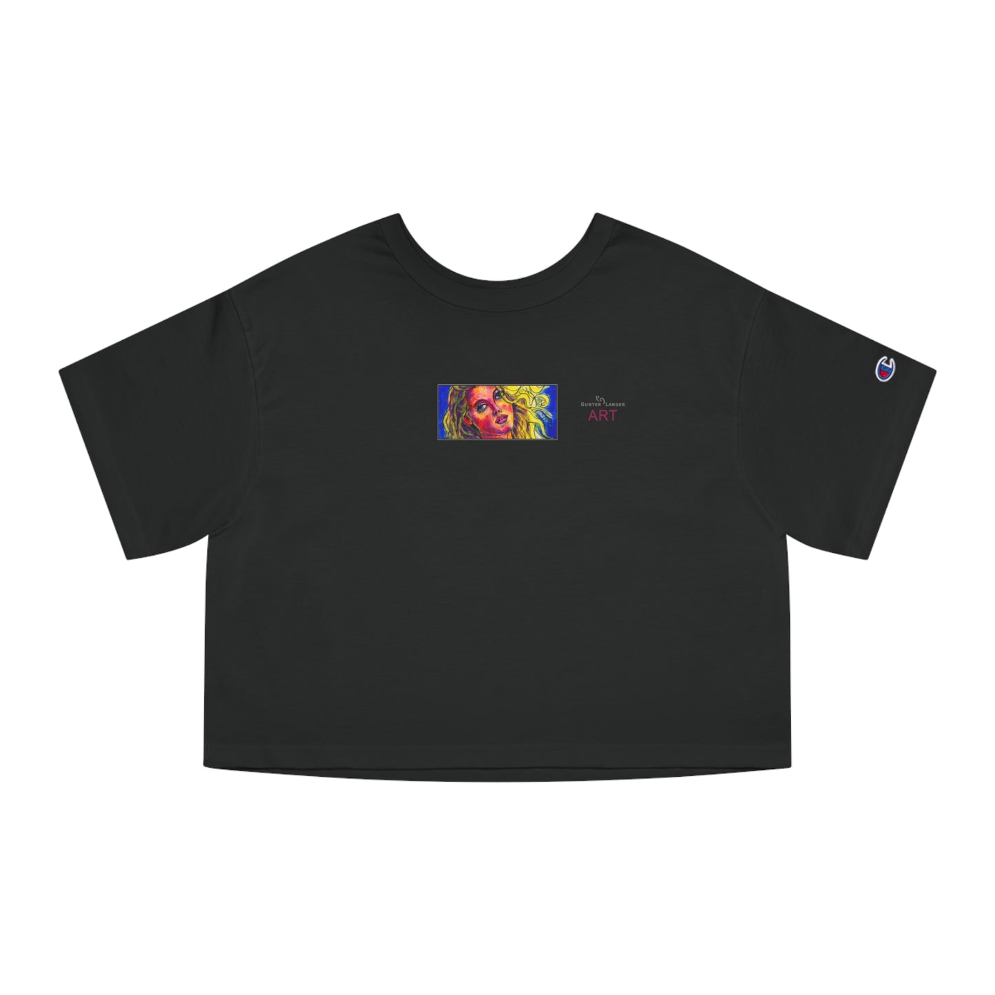 Champion Women's Heritage Cropped T-Shirt - Motiv: Front, Mascha, h 5 cm
