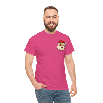 Unisex Heavy Cotton Tee - Motiv: Weihnachtsmann, H 13 cm