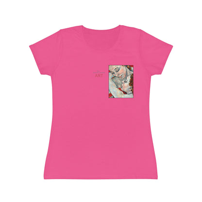 Women's Iconic T-Shirt - Motiv: Nähe (klein) & Nähe (groß)