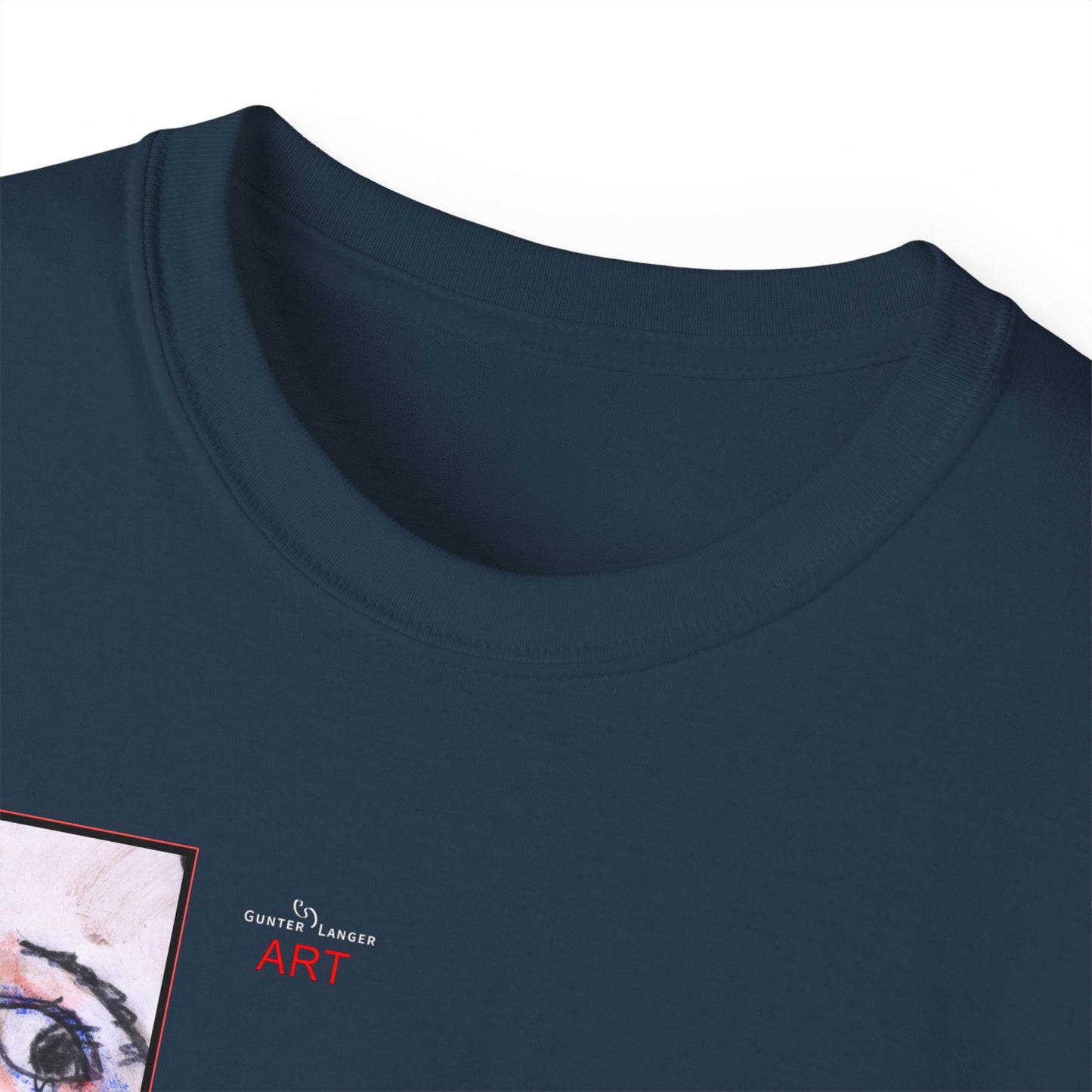 Unisex Ultra Cotton Tee - Motiv: Front Annette (Ausschnitt) & Rückseite Annette