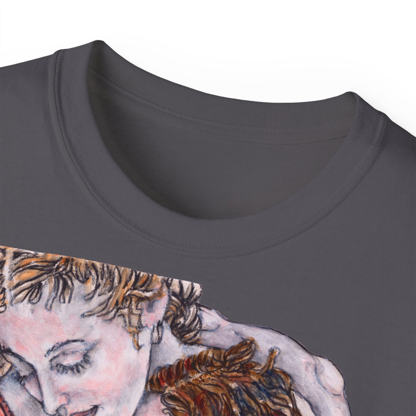 Unisex Ultra Cotton Tee - Mutter und Tochter, Front Bei dir, H 49 cm