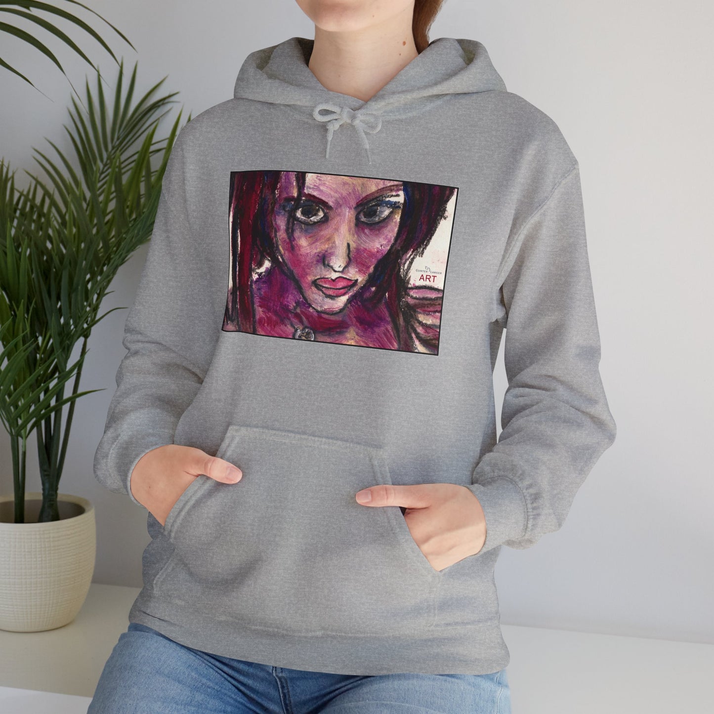 Unisex Heavy Blend™ Hooded Sweatshirt - Motiv Frontseite "Lola", H 19 cm