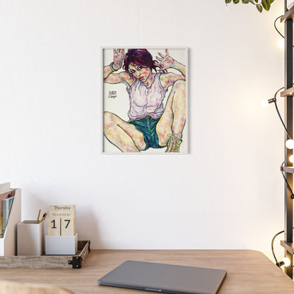 Posters with Wooden Frame - Motiv: Siegesgöttin