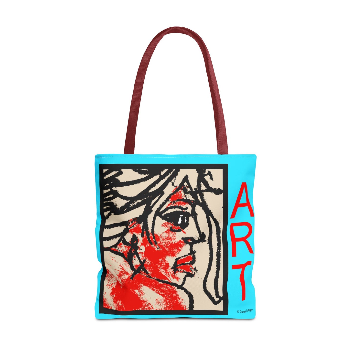Tote Bag (AOP) - Motiv:  Front Ria & Rückseite Ria Blau