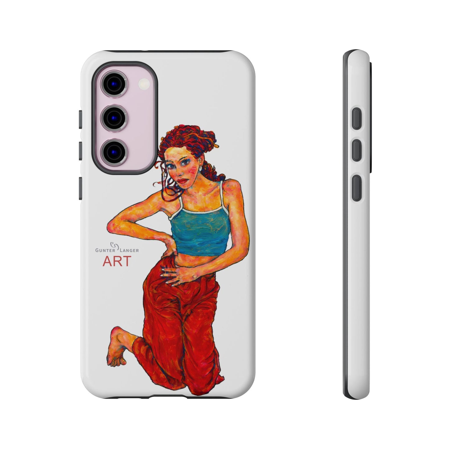 Tough Cases - Google Pixel - Samsung Galaxy - Motiv: Lea, Weiß