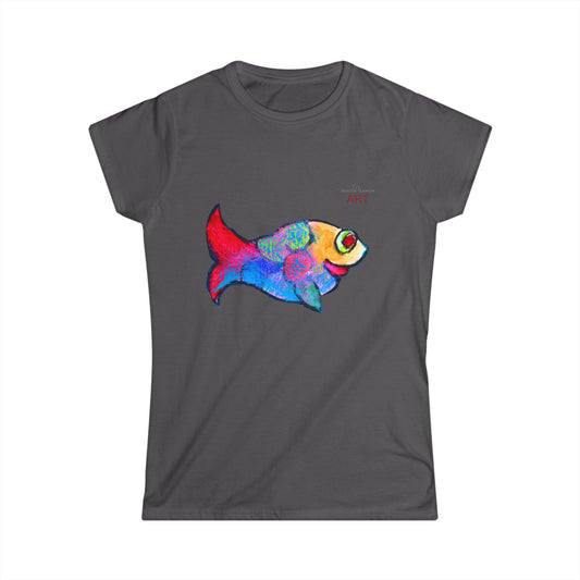 Women's Softstyle Tee - Motiv: Front Fisch