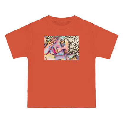 Beefy-T®  Short-Sleeve T-Shirt - Motiv: Front Mara, H 20 cm & Rückseite Mara, H 26 cm