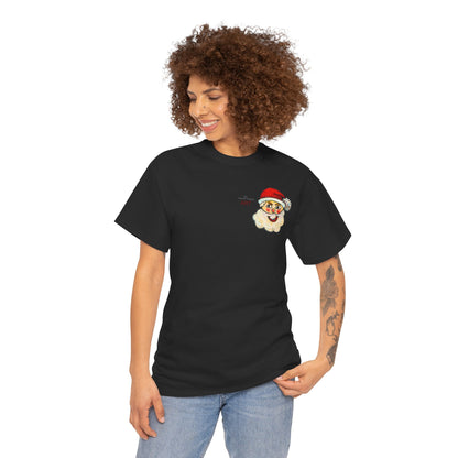 Unisex Heavy Cotton Tee - Motiv: Weihnachtsmann, H 13 cm