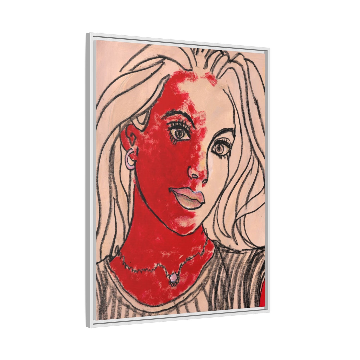 Matte Canvas, Framed (Multi-color) - Motiv: Christina, H 91,4 cm bis 152,4 cm