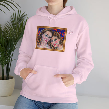 Unisex Heavy Blend™ Hooded Sweatshirt - Motiv: Front "Freundinnen" H 17,5 cm