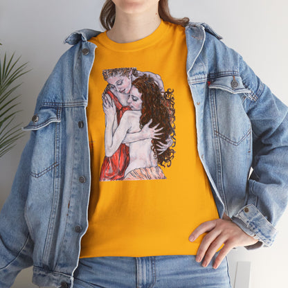 Unisex Heavy Cotton Tee - Mutter und Tochter - Motiv: Front  Bei dir,   H 30 cm