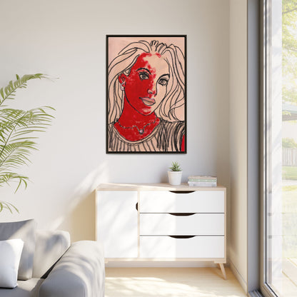 Matte Canvas, Framed (Multi-color) - Motiv: Christina, H 91,4 cm bis 152,4 cm