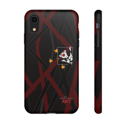 Tough Cases - iPhone - Motiv:  "Miau" klein H 8 cm, Sternenhimmel, Mikado3