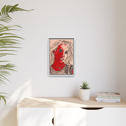 Matte Canvas, Framed (Multi-color) - Motiv: Christina, H 45,72 bis 76,20 cm