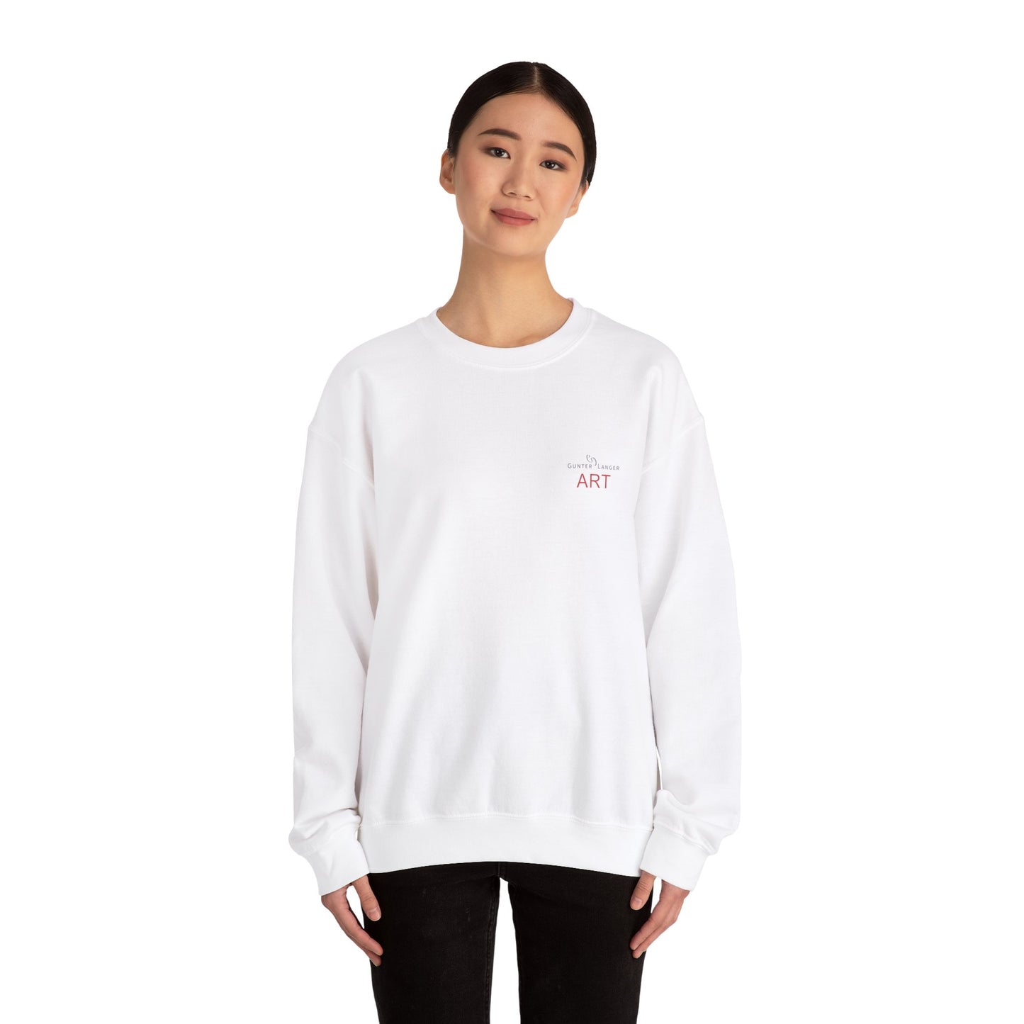 Unisex Heavy Blend™ Crewneck Sweatshirt - Motiv: Front Logo & Rückseite Pauline