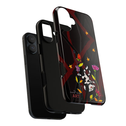 Tough Cases - iPhone - Motiv: Katze schwebt und Ranken, H 7,73 cm, Mikado3